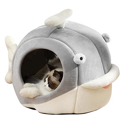 Cat Beds for Indoor Cats (Dolphin Gray / L)