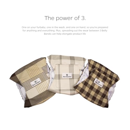 Washable Belly Bands for Male Dogs (X-Large (25-34") / Oxford)