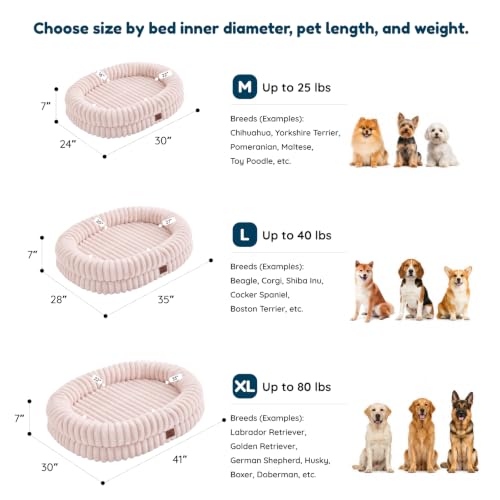 Orthopedic Dog Bed (Pink / XL(41*30*7))