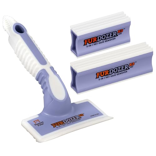 FurDozer Pet Hair Remover & Auto Detailing Tools (Purple / (3 Pack) - X6, X3 PRO, X3 MINI)