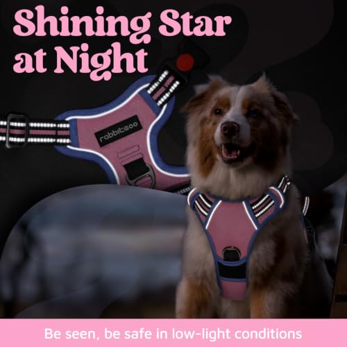 Dog Harness Small Sized (Light Pink & Blue / Small)
