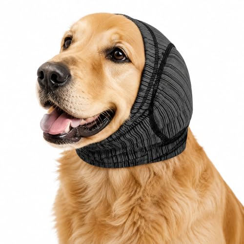 Dog Calming Head Wrap (Gray / XL:Head Circumference: 19.7–23.6 in)
