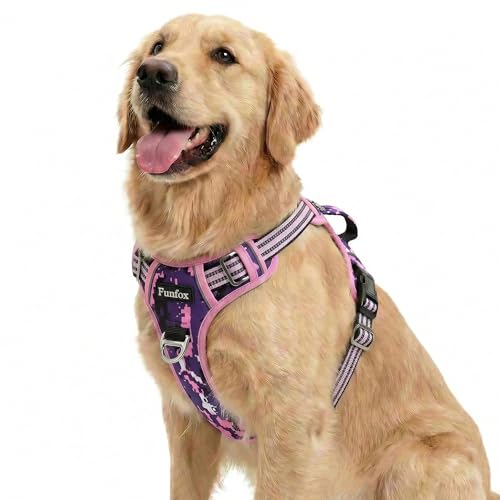 Dog Harness No Pull (Mosaic Pink / Large)
