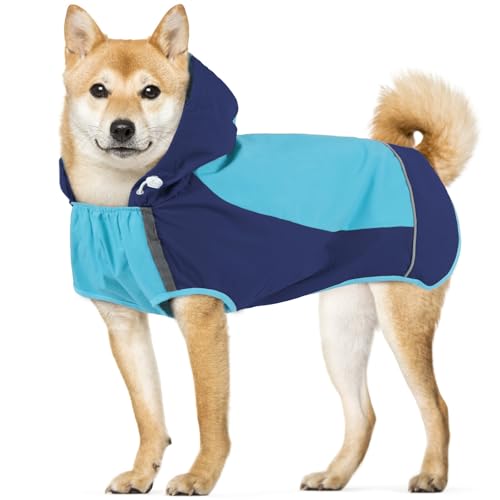 Dog Raincoats for Large Dogs (X-Large / Blue)