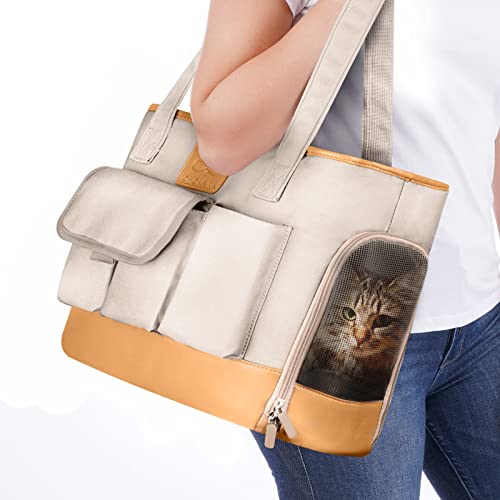 Dog Carrier Cat Carrier (Beige)
