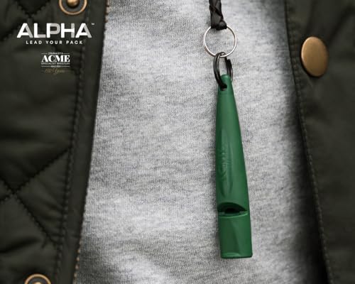 Alpha 211.5 Professional Dog Training Whistle with Enhanced Ergonomic Grip. BPA (Lime Green)