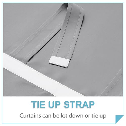 Sidelight Curtains for Front Door (Sliver Grey / 12"W x 69"L (Pack of 1))