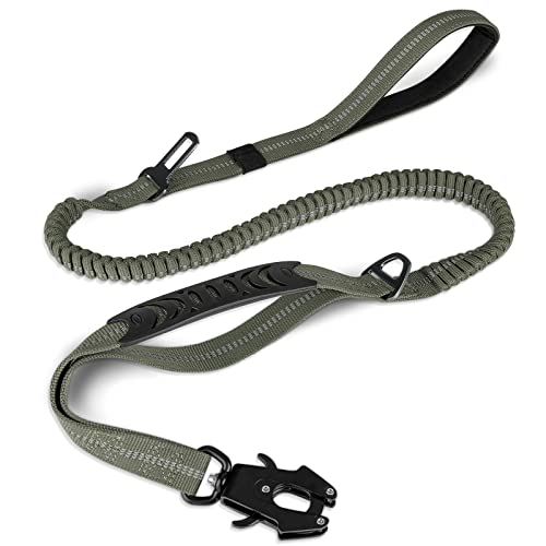 Tactical Bungee Dog Leash (Army Green)