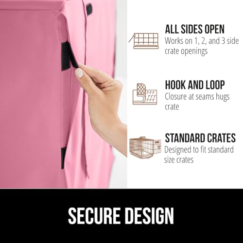 Dog Crate Covers (Pink / 42" X 28" X 30")