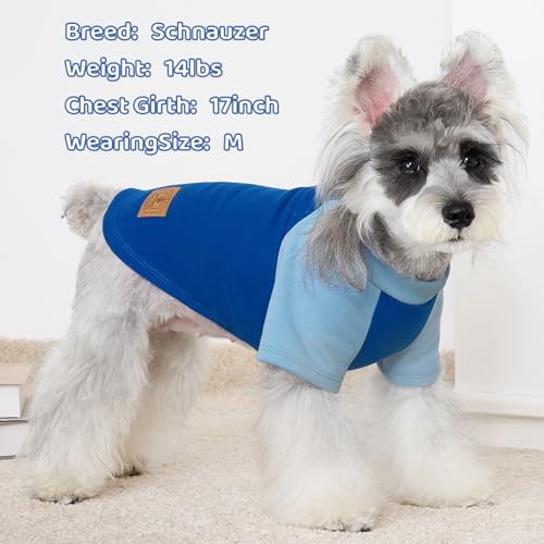 4 Pack Dog Sweaters Comfy Dog Clothes with Sleeves Puppy Shirts Pullover Pet Sweatshirt for Small Medium Large Dogs Boy Girl Doggy Outfits Cat Apparel (Small / Navy, Grey)