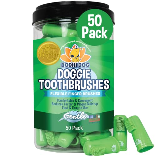 Finger Toothbrush for Dogs & Cats (1 Count (Pack of 50))