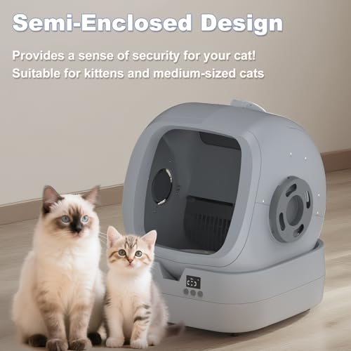 Automatic Cat Litter Box Self Cleaning (Grey)