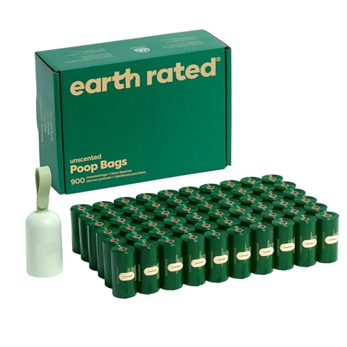Dog Poop Bag Holder (1 Dispenser, 900 Bags / Unscented)