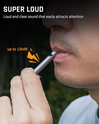 Titanium Emergency Whistle (Gray-4PCS)