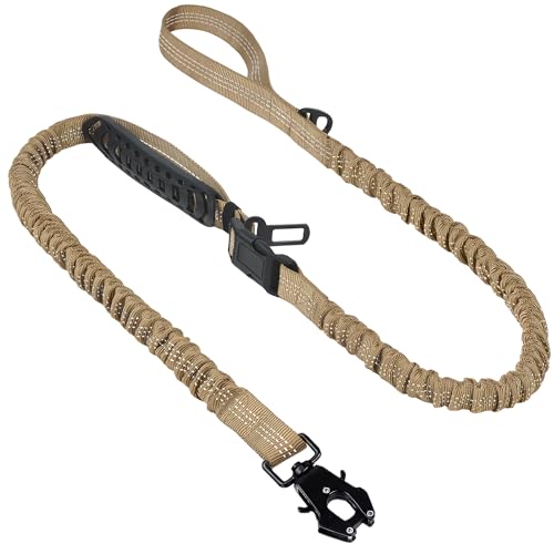 Heavy Duty Dog Leash for Large Dogs that Pull (Brown)