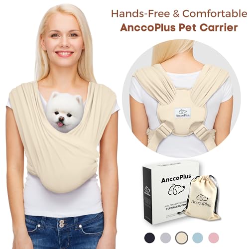 Small Dog Sling Carrier (Beige / Regular)