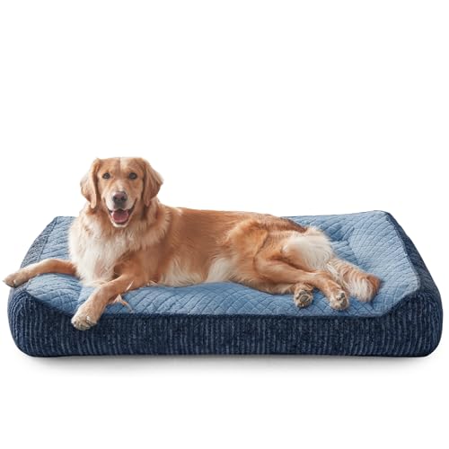 XL Orthopedic Dog Bed for Large Dogs (XL(42"L x 30"W x 8.5"Th) / Blue)