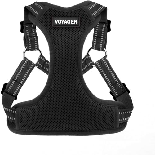 Voyager Step in Flex Adjustable Dog Harness (Harness (Black) / M)
