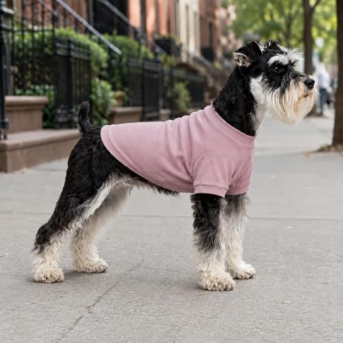 Ribbed Dog T Shirt Cotton Knitted Dog Sweaters for All Season Pet T (2XL (for Medium Large Dog) / Light pink)