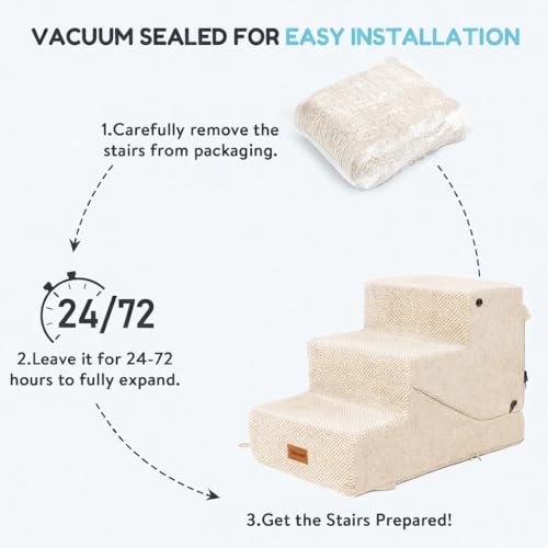 4 Step Dog Stair and Ramp for Small Dogs and Cats