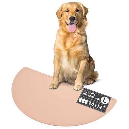 Silicone Dog Food Mat (Blush / Large)