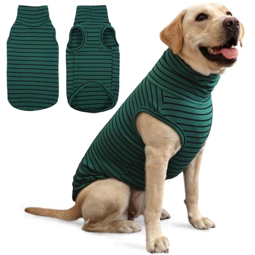 XL Dog Sweater (X-Large / Green Stripes)