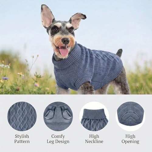Small Dog Sweaters (Blue / Medium)