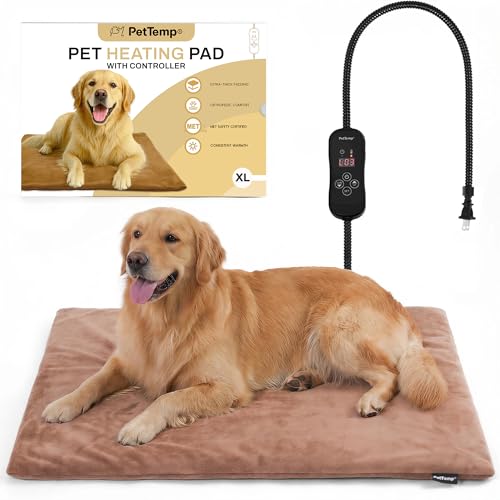 Upgraded Pet Heating Pad (Brown / XL: 31.5" x 23.4")