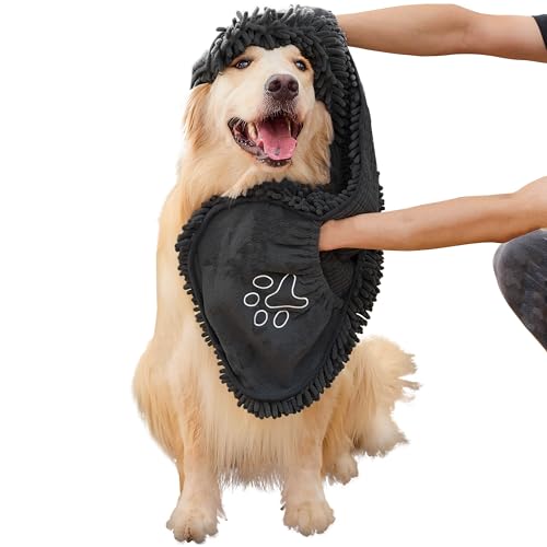 Dog Towel for Drying Dogs (BLACK)