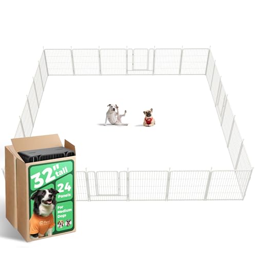 Rollick Dog Playpen (White / 32"H)