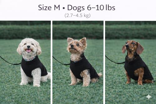 Dog Fleece Vest Sweater with Leash Ring (M (6-10lbs) / Black)