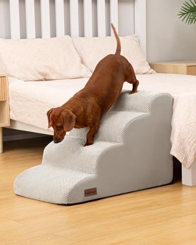 Dog Steps for Bed or Couch (Light grey)