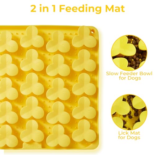 Snuffle Mat for Dogs (Medium/Large / Yellow)
