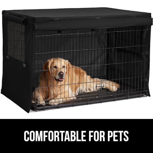 Dog Crate Covers (Black / 42" X 28" X 30")