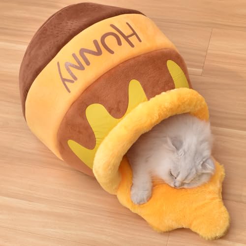 Honey Pot Cat Cave Bed (Brown)