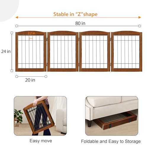 4 Panel Extra (24"Height-4 Panel / Oak Cherry)