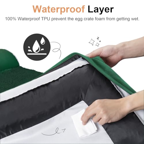 Orthopedic Dog Bed for Jumbo Dogs (Emerald / 53.0"L x 42.0"W x 6.5"Th)
