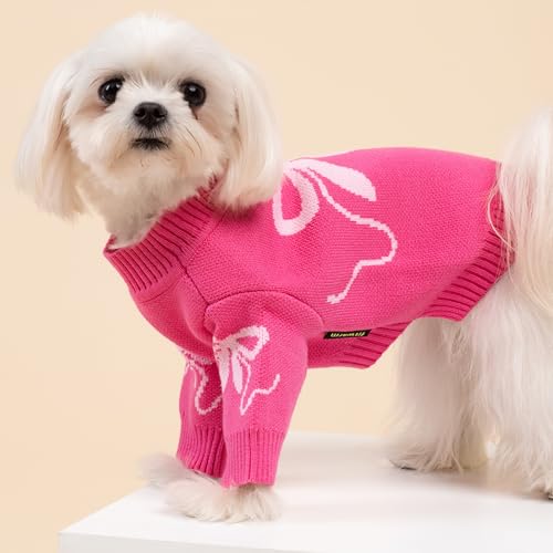 Bowknot Valentines Dog Sweater (X-Large / Bowknot)