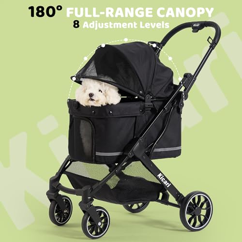 All Terrain Dog Stroller for Small to Medium Dogs (Samurai Black)