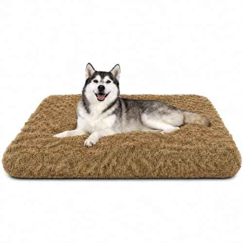 Dog Bed Large Size (Camel / 41"L x 27"W x 4"Th)