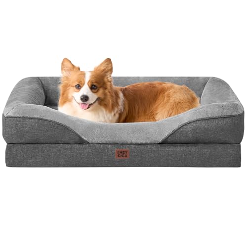 Orthopedic Dog Bed for Medium Dog (Grey / 35x22x6.5)