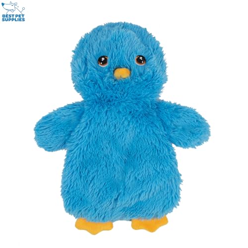 Interactive Squeaky Dog Chew Toy (Crinkle Chicken (Yellow, Pink, Blue) / Large)