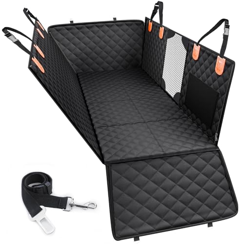 Dog Car Seat Cover for Back Seat (black / XL - 56.3"W x 64.2"L - SUV/Truck)