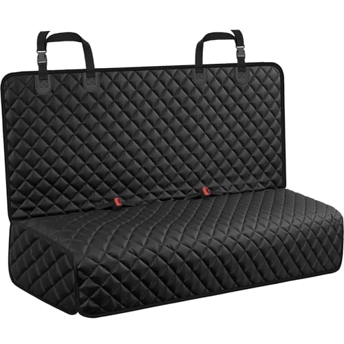 Dog Car Seat Cover for Back Seat (Black / Small (50" W x 49" L))