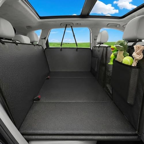 Dog Car Seat Cover (Leather-Dark / XL Pro(Hard Extender))