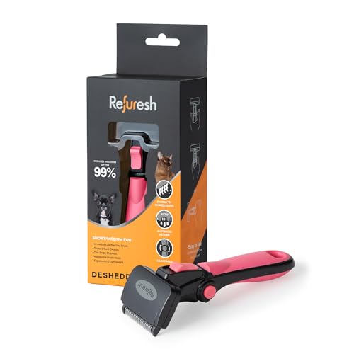 Deshedding Dog Brush for Short (pink / Small)