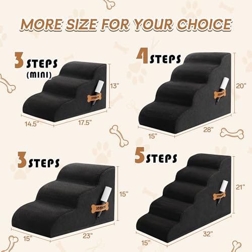 Dog Stairs Romrol Dog Steps Ramp for High Bed and Couch