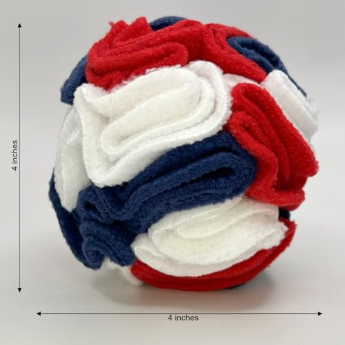 Puppy Small Breed Snuffle Ball Toy Celebration Red White Blue (Celebration Red White Blue / Small)