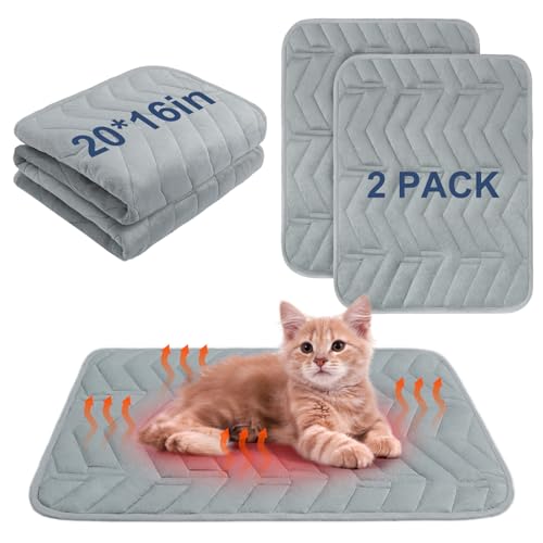Self Warming Cat Mat (Light Grey / 20.0"L x 16.0"W x 0.2"Th)
