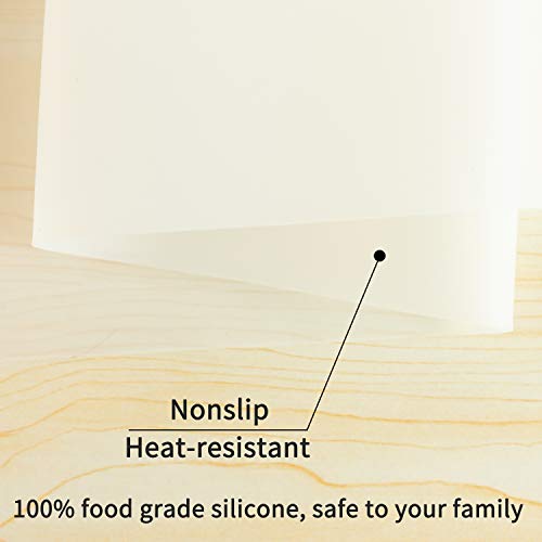 Oversize Silicone Table Placemat (03-translucent / 23.6"L x 15.7"W)